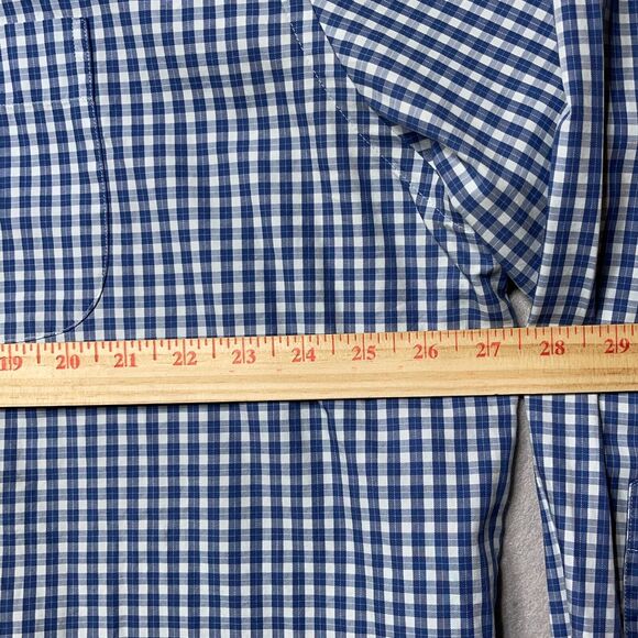 Peter Millar Shirt Mens Size XXL Button Down Blue Check Casual Preppy Career - Picture 6 of 11